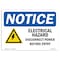 Signmission OSHA Notice Sign, 7" H, 10" W, Aluminum, Electrical Hazard Disconnect Sign With Symbol, Landscape OS-NS-A-710-L-11648 - alternate 1